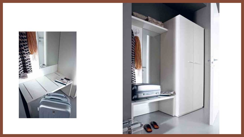 Итальянская мебель для отелей, мини-отелей, гостиниц, пансионатов, коллекция Siloma H-1, шкаф
