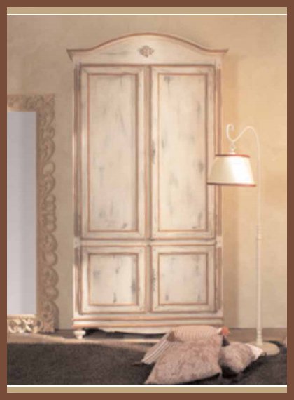 Итальянская мебель, мебель в стиле Прованс, шкаф двухдверный, из натурального дерева, Composizione 4