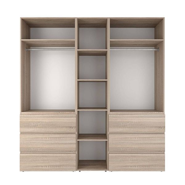 Шафа розпашна комбінована з антресоллю №3 Art in Head Light 2000х2500х500 Дуб Сонома світла (A1LTK0313000000)