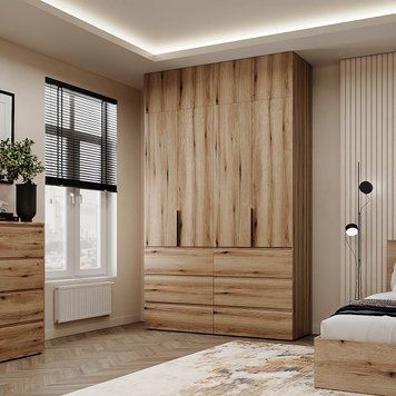 Шафа розпашна комбінована з антресоллю №10 Art in Head Light 1600х2500х500 Дуб Евок прибережний (A1LTK01010000000)