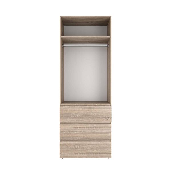 Шафа розпашна з антресоллю №2 Art In Head Light 800x2500x500 Дуб Сонома світла (A1LT12130000000)