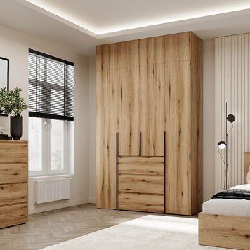 Шафа розпашна комбінована з антресоллю №1 Art in Head Light 1600х2600х500 Дуб Евок прибережний (A2LTK0110000000)