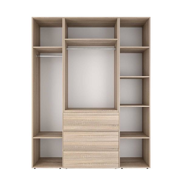 Шафа розпашна комбінована з антресоллю №1 Art in Head Light 1600х2600х500 Дуб Сонома світла (A2LTK0113000000)