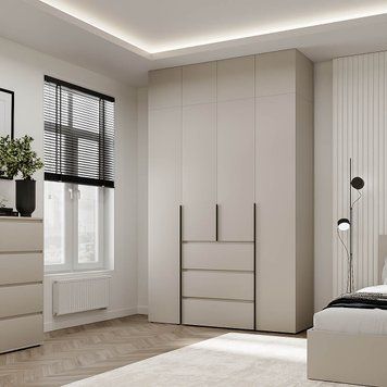 Шафа розпашна комбінована з антресоллю №1 Art in Head Light 1600х2600х500 Кашемір (A2LTK0114000000)