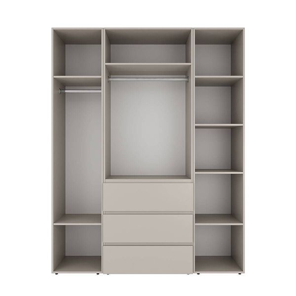 Шафа розпашна комбінована з антресоллю №1 Art in Head Light 1600х2600х500 Кашемір (A2LTK0114000000)