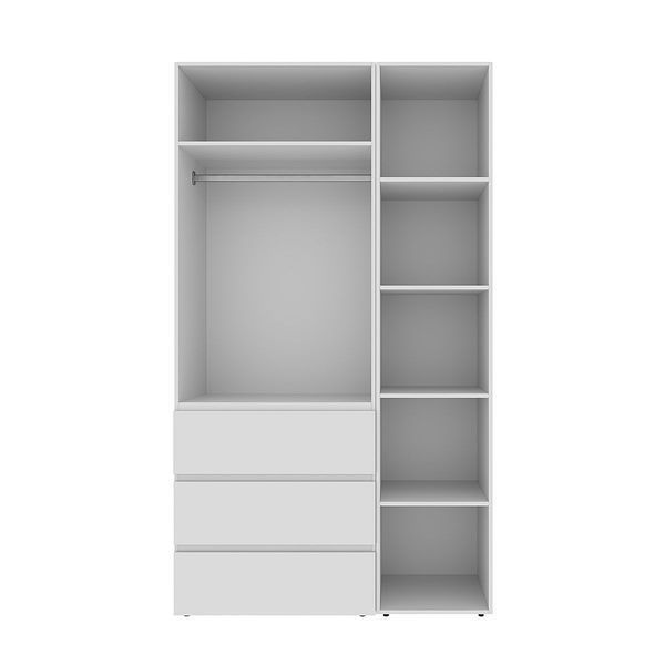 Шафа розпашна комбінована з антресоллю №2 Art in Head Light 1200х2500х500 Білий діамант (A1LTK021000000)