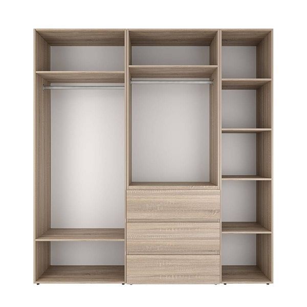Шафа розпашна комбінована з антресоллю №4 Art in Head Light 2000х2500х500 Дуб Сонома світла (A1LTK0413000000)